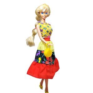 1989 Vintage Wet N' Wild Barbie #4103 Plus Cute Outfit & Purse With Z in…